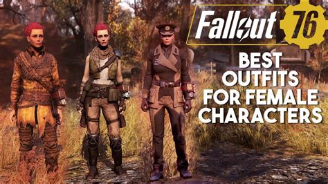 fallout 76 good looking female character|fallout 76 female outfits.